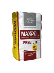 Раствор кладочный "MAXPOL" Премиум, Красно-коричневый Раствор кладочный "MAXPOL" Премиум, Красно-коричневый