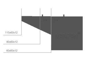 Коробочка вентиляционно-осушающая универсальная Ventek белая